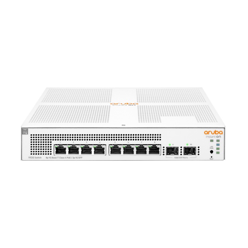 HPE Aruba Instant On 1930-8G-2SFP-PoE (124W) Web Managed Switch